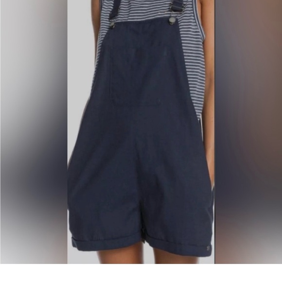 Roxy Dark Blue Overall Shorts - Picture 1 of 2
